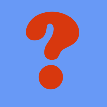 image showing a question mark on a plain background