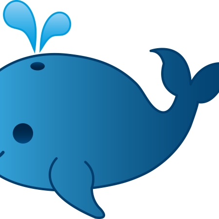 Clipart image of a whale