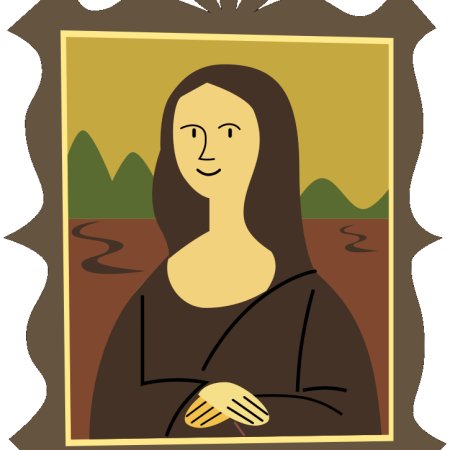 Clipart image of the Mona Lisa