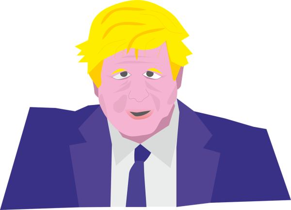 A clipart image of a man looking suspiciously like Boris Johnson.