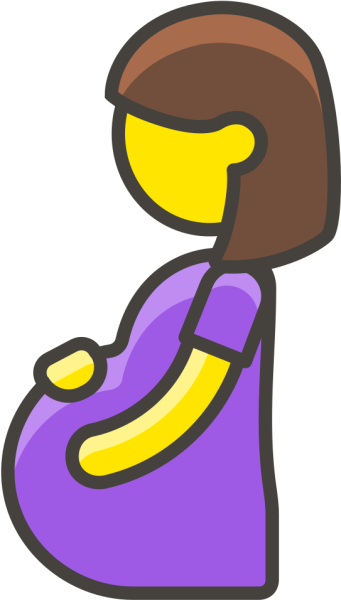 clipart image of a pregnant woman