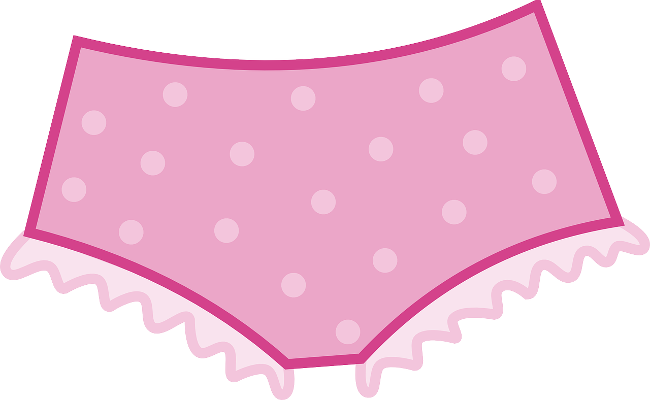 Clipart imago of a pair of pink panties.