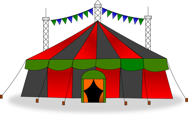 Clipart image of a circus.